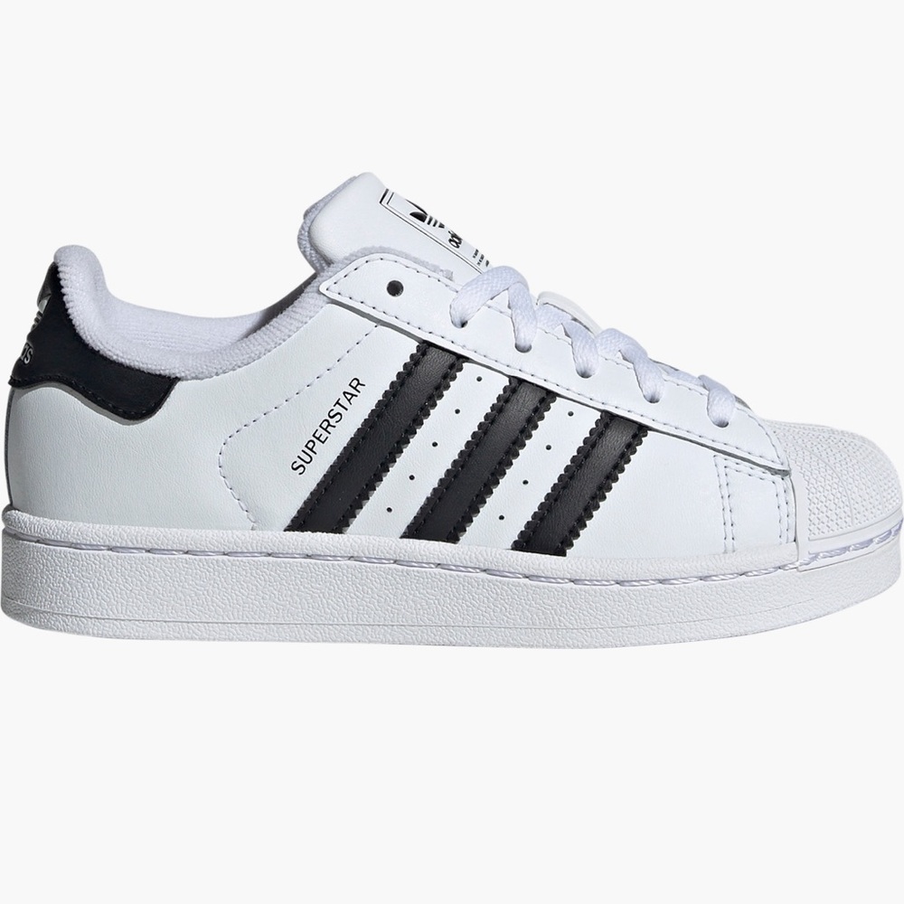 Adidas Superstar White with Black Stripes